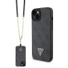 Etui Guess Crossbody 4G Metal Logo do iPhone 15 / 14 / 13 – Black Hardcase